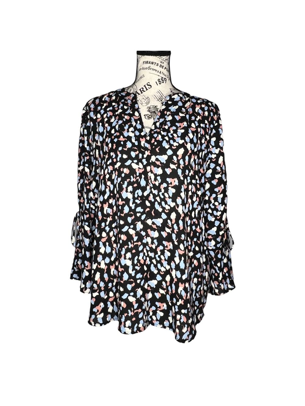 41Hawthorn (L) Trina Bell Sleeve Blouse - Stitch Fix 3/4 Sleeve Elbow Cinch Tie